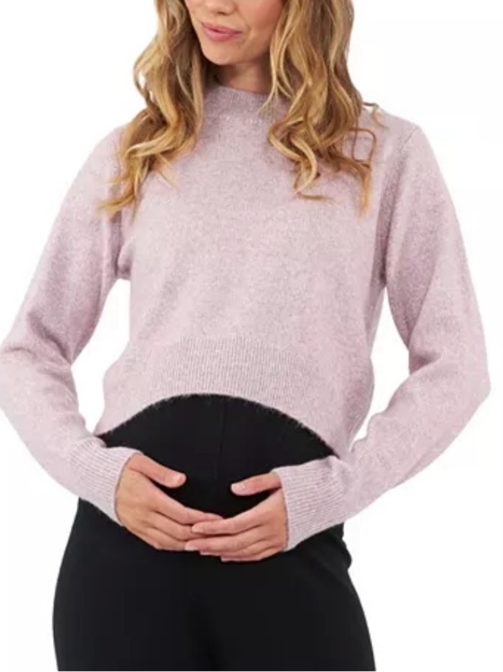 Ripe Maternity Cropped Sweater, NWT, XS